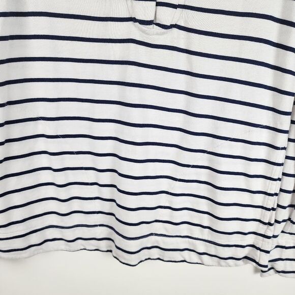 LILLY PULITZER WOMENS XXS STRIPED COLLARED POLO LONG SLEEVE SAILOR SHIRT TOP - Picture 3 of 6